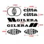 Aufklebersatz Gilera Citta Schwarz 7-Stück