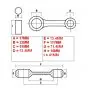 Pleuelstange Honda MTX/MBX/NSR50 Top Racing