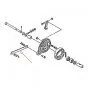 Bremsankerplattenstange Hinter Yamaha FS1 Original