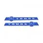 Aufklebersatz Tomos Chrom/Blau 210X35MM