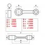Pleuelstange Honda MB8/MT8 Pro-X