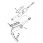 Auspuff mit Hitzeschild Yamaha DT50/80MX