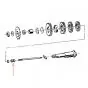 Mutter Ziehkeil M6 Sachs 50/3 - 50/4