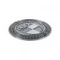 Emblem Sticker Puch Logo Metall Silber 47MM
