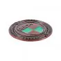Emblem Sticker Puch Logo Metall Bronze/Grün 47MM