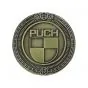 Emblem Sticker Puch Logo Metall Gold 47MM