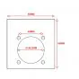 Füllplatte / Spacer Puch Maxi E50 Blind 1.5MM