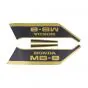 Aufklebersatz Honda MB8 JPS Gold/Schwarz