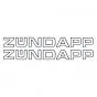Aufklebersatz Zundapp 2 Stück 325MM