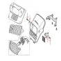Scheinwerfer Befestigungssatz Chrom Honda MT