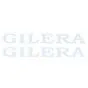 Gilera Wort Aufklebersatz Weiß Groß 320X55MM