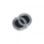 Logo Klicken emblem Gilera Schwarz/Chrom