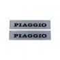 Embleme Satz 3D Piaggio 115X27MM Silber