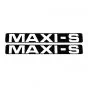 Aufklebersatz Maxi-S Schwarz/Weiß 172X23MM