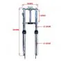 Gabel Puch Maxi Chrom / Kurz + Bremssattel befestigung