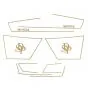 Aufklebersatz Linien Puch Monza SDP Gold