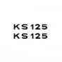 Aufklebersatz Text Zundapp KS125 Schwarz