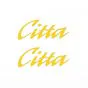 Aufklebersatz Citta Wort Gelb