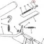 Bremsstangen/kabelmutter Yamaha FS1/DT/RD Original