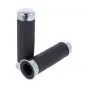 Griffe Lederoptik Schwarz/Chrom