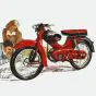 Sitzbank Kreidler 3G Rot/Schwarz 
