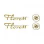 Aufklebersatz Kreidler Eiertank Gold + Logo