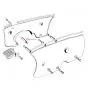 Abstandhalter Seitenteil Kreidler M6>M8
