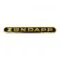 Tankemblem Zundapp Schwarz/Gold