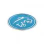 Aufkleber Tomos Logo Metall 50MM