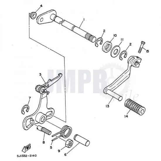 Schaltpedal Yamaha DT50MX