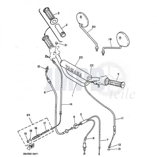 Lenker/Kabel Yamaha DT50MX