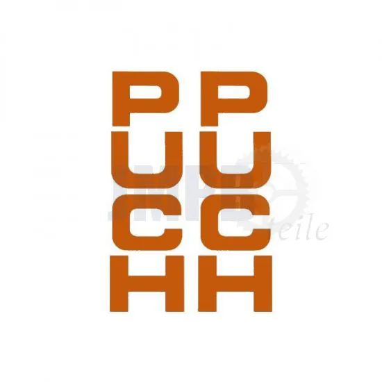 Aufklebersatz Gabel Puch Maxi Orange 26X94MM