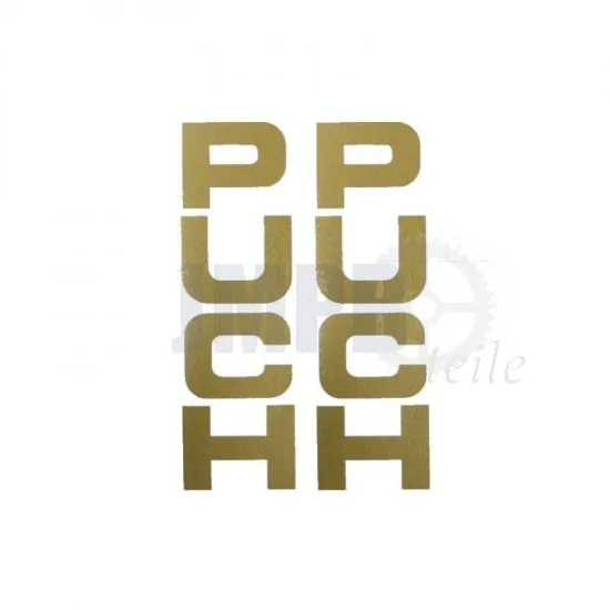 Aufklebersatz Gabel Puch Maxi Gold 26X94MM