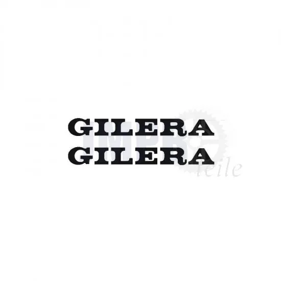 Aufklebersatz Gilera Klein Schwarz 81X10MM