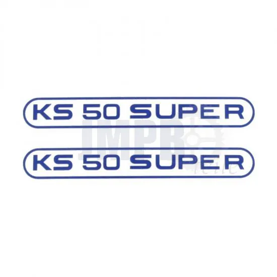 Aufklebersatz Tank Zundapp KS50 Super Blau