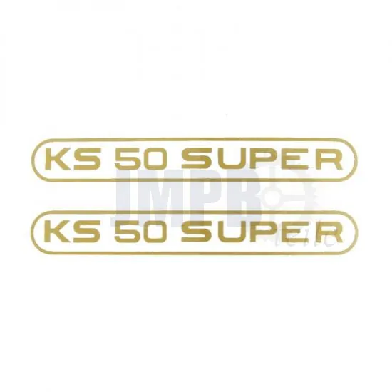 Aufklebersatz Tank Zundapp KS50 Super Gold