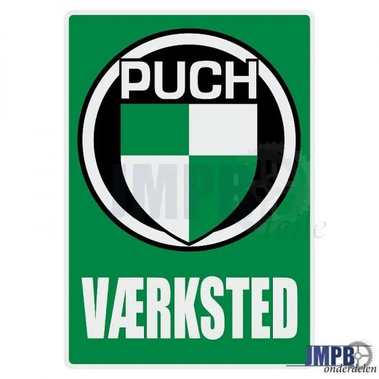 Vaerksted Aufkleber Puch Danish