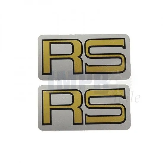 Aufklebersatz Kreidler RS Gold auf Silber 25X49MM