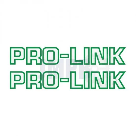 Aufklebersatz Pro-Link Grün auf Transparent 26CM