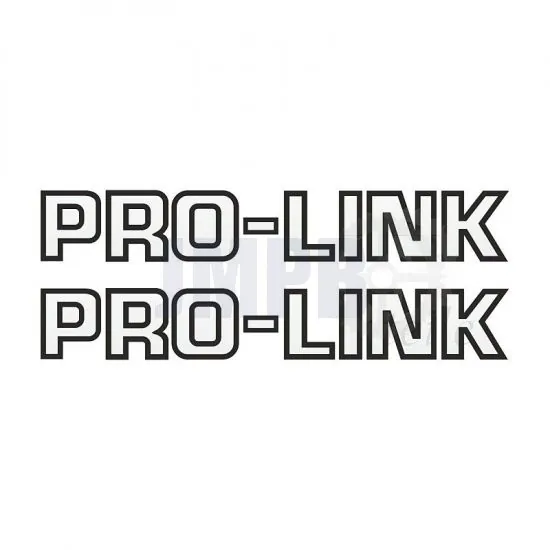 Aufklebersatz Pro-Link Schwarz auf Transparent 26CM