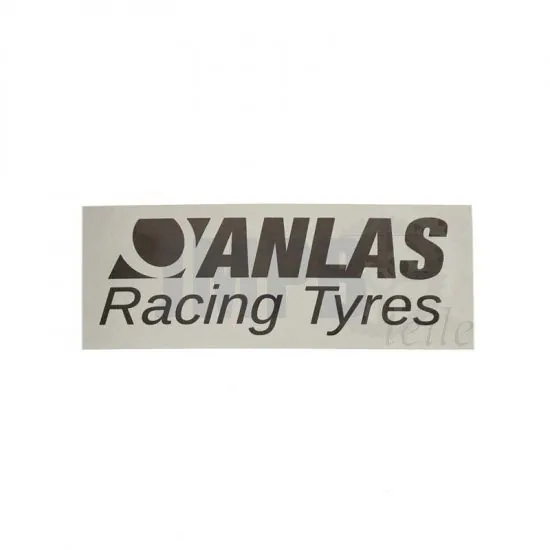 Aufkleber Anlas Racing Tyres Grau 100X38MM