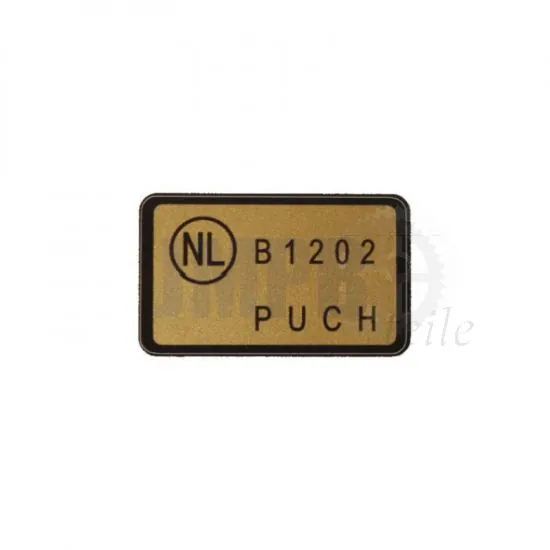Zulassung Aufklebern Puch Gold 
