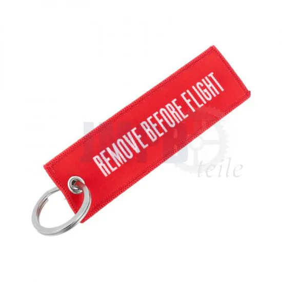 Schlüsselanhänger "Remove Before Flight"