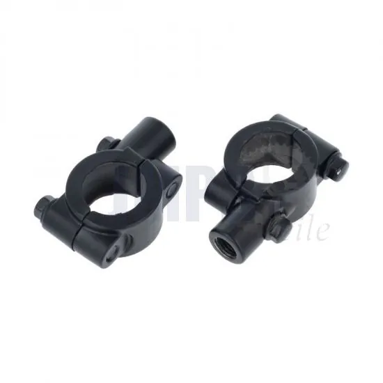 Spiegelhaltersatz Schwarz M10X1.25 Rechts Universal 