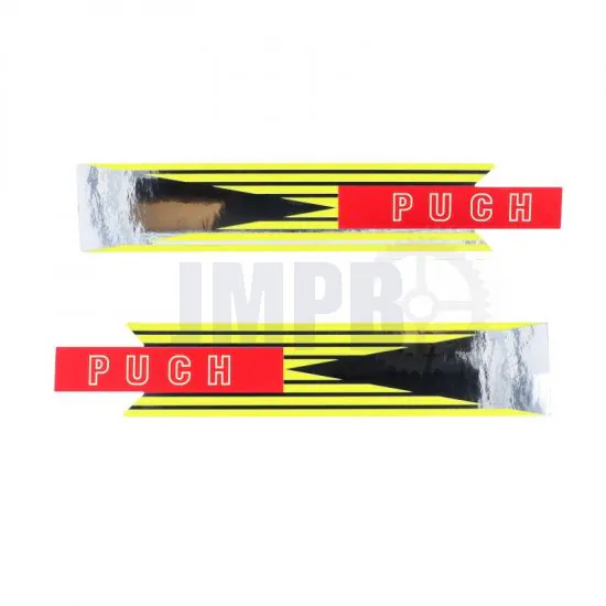 Tank Transfersatz Puch VS Rot/Gelb/Chrom