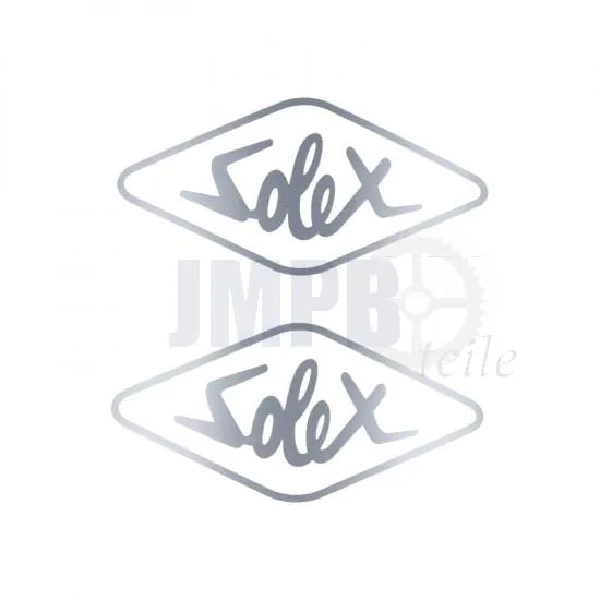 Aufklebersatz Solex Silber 70X33MM