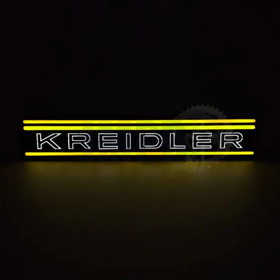 Lampe Kreidler Streifen LED Gelb
