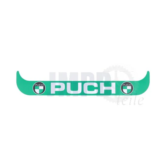 Aufkleber Kennzeichenhalter Breit Puch Logo Grün