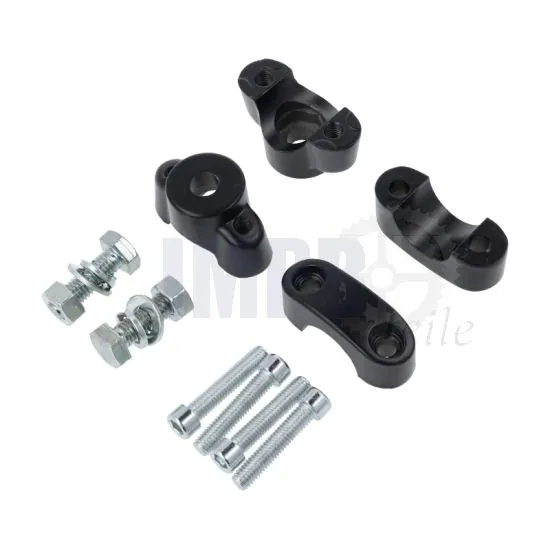 Lenkerklemmsatz Komplett Tomos A3/A35 Schwarz