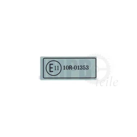 Aufkleber Zustimmung Honda MB Chrom